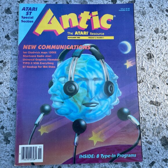 Antic Atari Resource Vtg Magazine Lot 3 - Picture 2 of 7